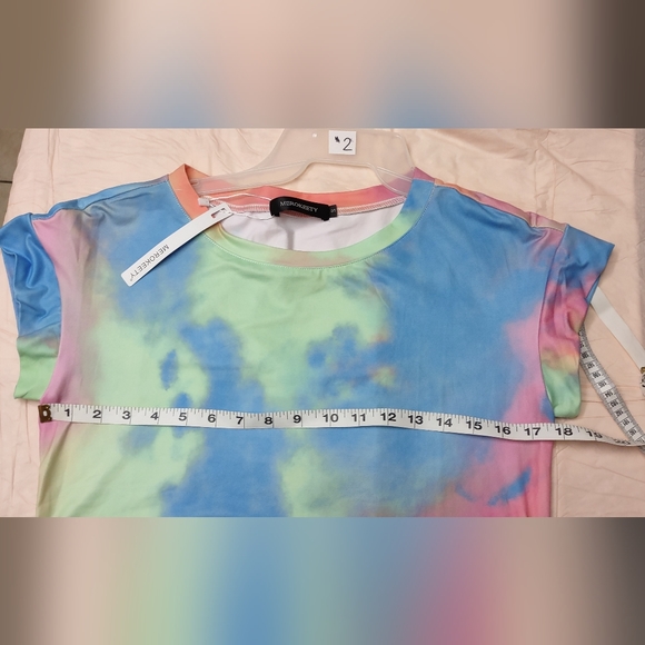 MEROKEETY Women's Summer Striped Short Sleeve T Shirt Dress Casual - Picture 10 of 11